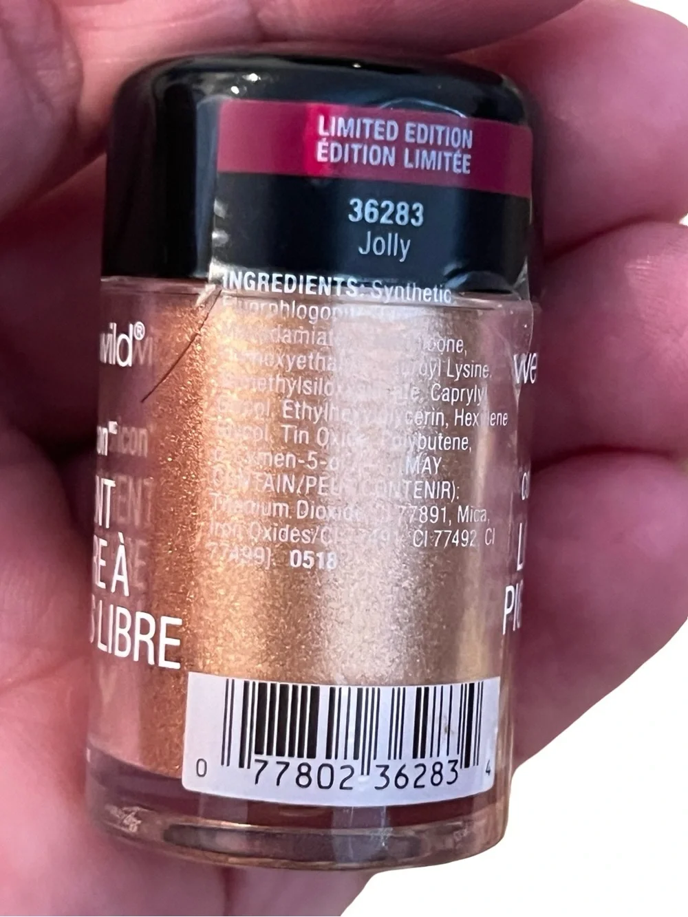 wet n wild Coloricon Loose Pigment - Shimmery Rose Gold jolly FINAL PRICE DROP